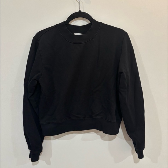 Cotton Citizen Milan Crew Sweatshirt Black - Picture 3 of 5